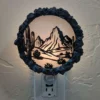 Night Light - Sonoran Desert Scene with Customizable Border Style - Image 4
