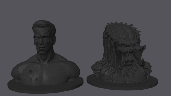 Custom Order - 2 Life Size Statues From The Shoulder Up