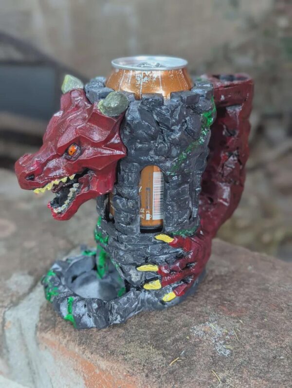 DRAGON Dice Tower Drink Can Holder