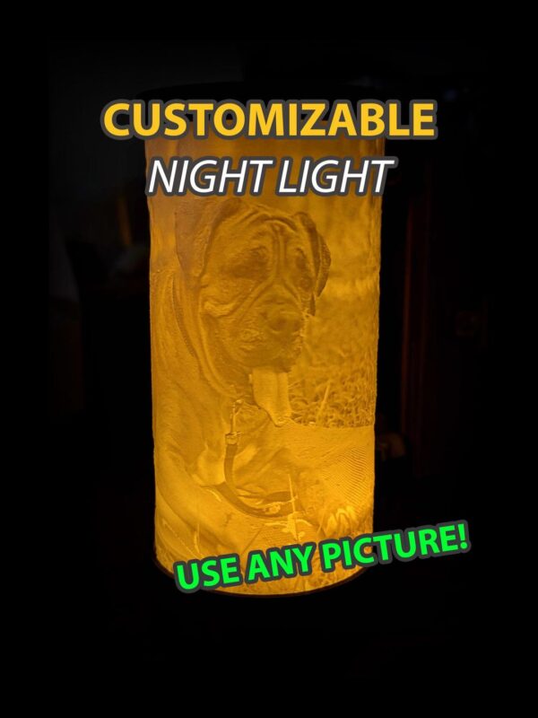 CUSTOMIZABLE Night Light – Use any picture!